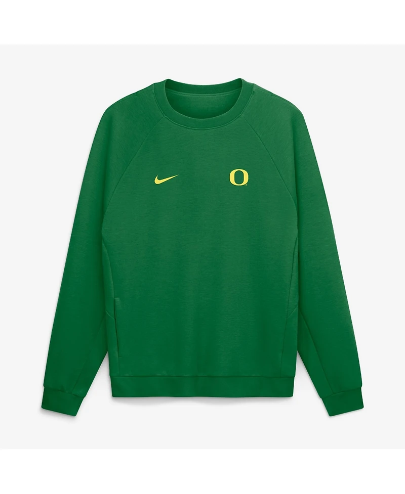 Nike Men's Green Oregon Ducks Premium Performance Raglan Dri-fit Sweatshirt
