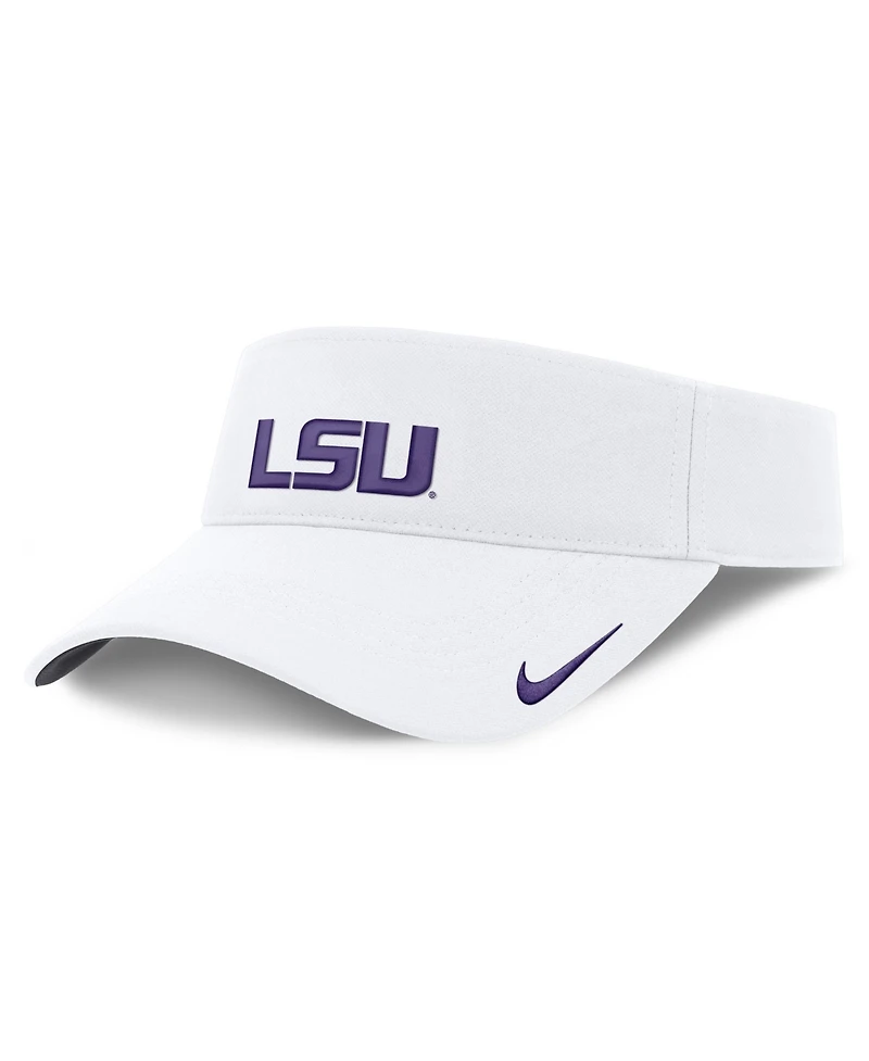Nike Men's and Women's White Lsu Tigers 2026 On-Field Ace Adjustable Visor Hat