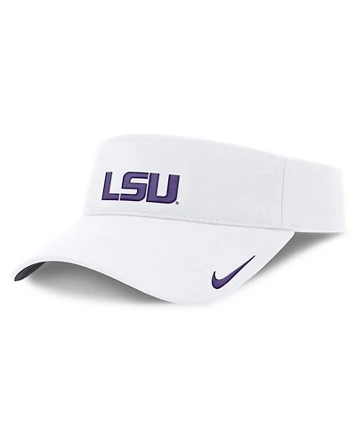 Nike Men's and Women's White Lsu Tigers 2026 On-Field Ace Adjustable Visor Hat