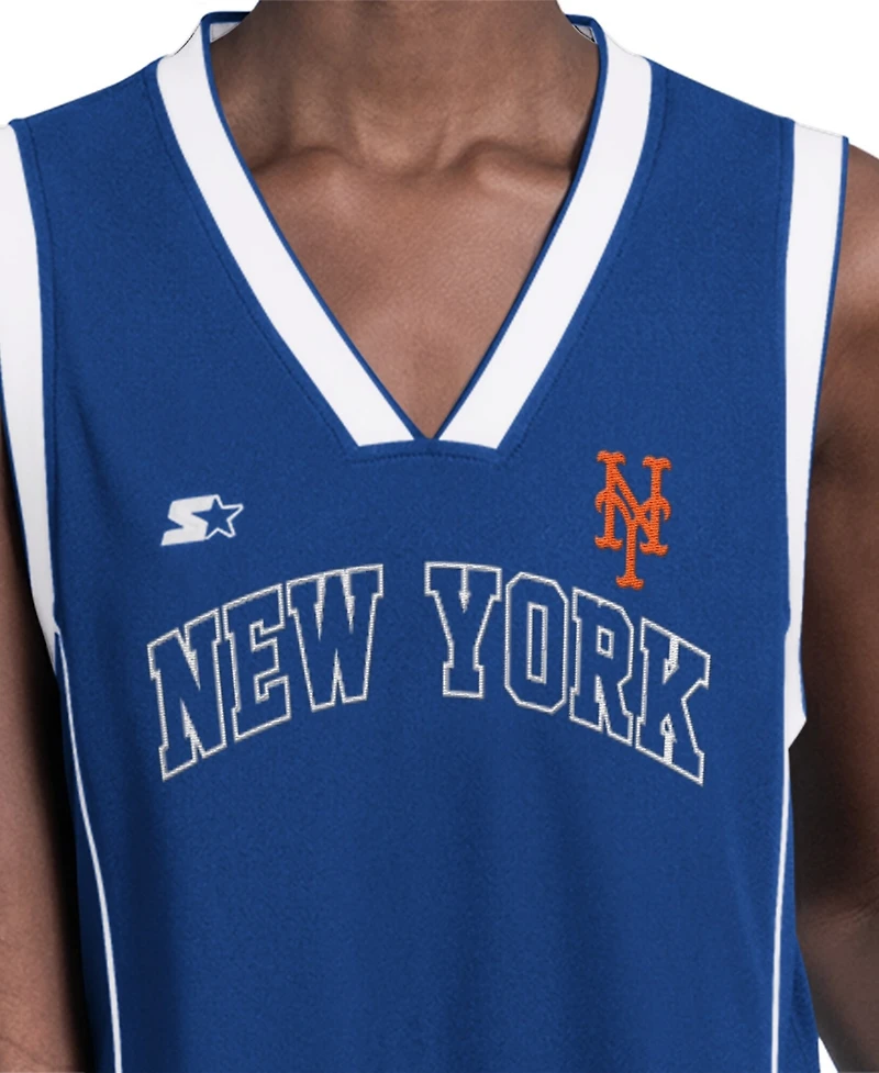 Starter Women's Royal New York Mets Line Up Sneaker Sleeveless Maxi Dress