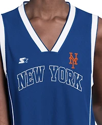 Starter Women's Royal New York Mets Line Up Sneaker Sleeveless Maxi Dress