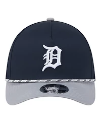 New Era Men's Navy, Gray Detroit Tigers Rope M-Crown A-Frame 39THIRTY Flex Hat