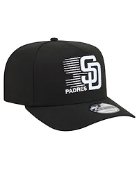 New Era Men's Black San Diego Padres Motion A-Frame 9FIFTY Snapback Hat