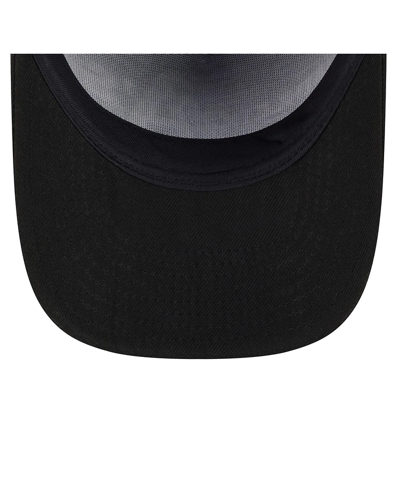 New Era Men's Black Athletics Motion A-Frame 9FIFTY Snapback Hat