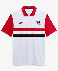 Nike Men's White Georgia Bulldogs Legacy Vapor Logo Dri-fit Polo Shirt