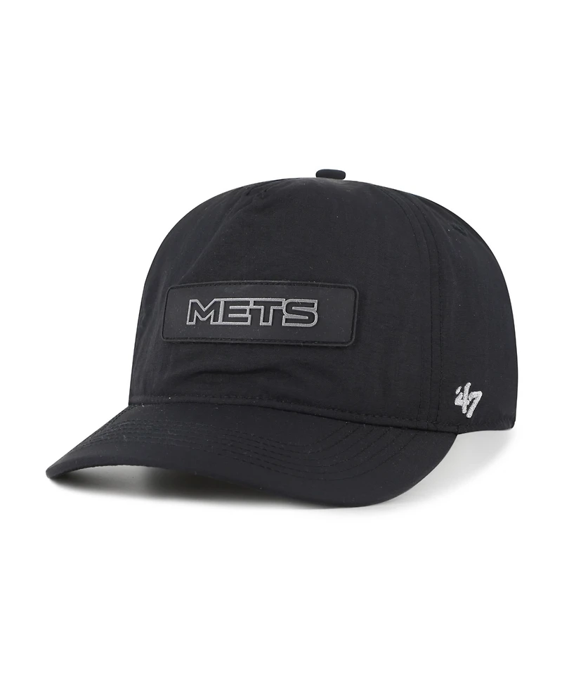 '47 Brand Men's Black New York Mets Quiet Outdoors Hitch Adjustable Hat