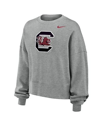 Nike Women's Gray South Carolina Gamecocks Phoenix Fleece Sweatshirt
