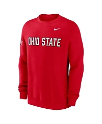 Nike Men's Scarlet Ohio State Buckeyes 2026 Sideline Club Sweatshirt