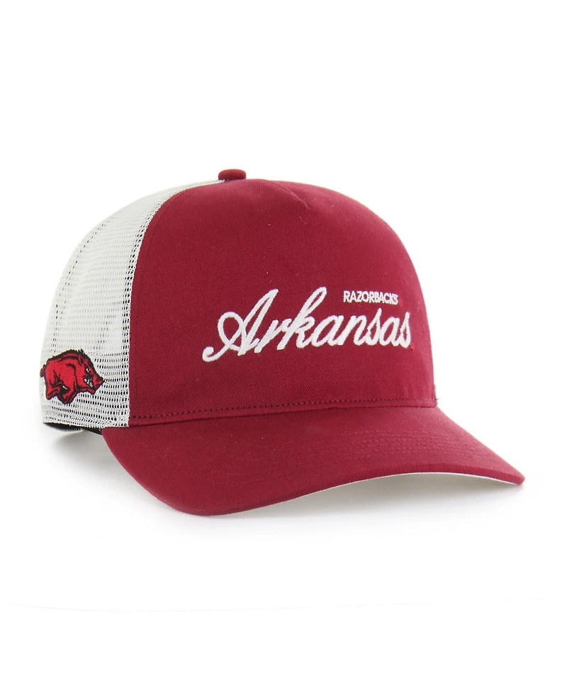 '47 Brand Men's and Women's Cardinal Arkansas Razorbacks Contemporary Basics Foundation Trucker Hitch Adjustable Hat