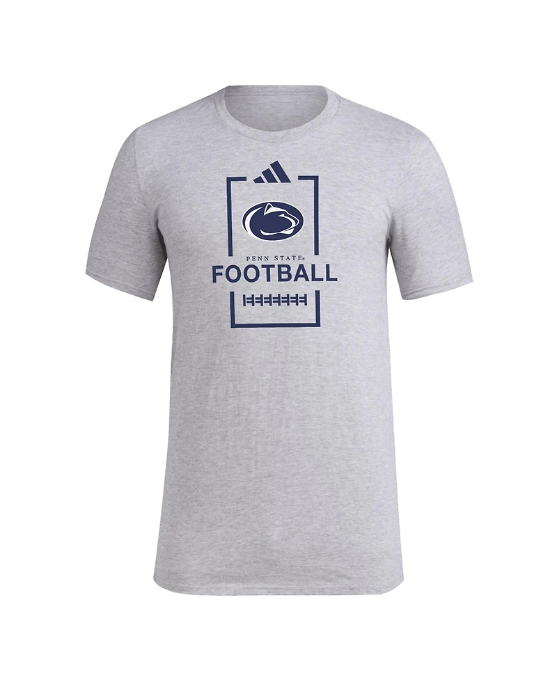 Adidas Men's Gray Penn State Nittany Lions Football Polyester T-Shirt