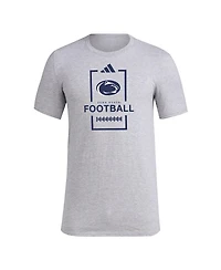 Adidas Men's Gray Penn State Nittany Lions Football Polyester T-Shirt