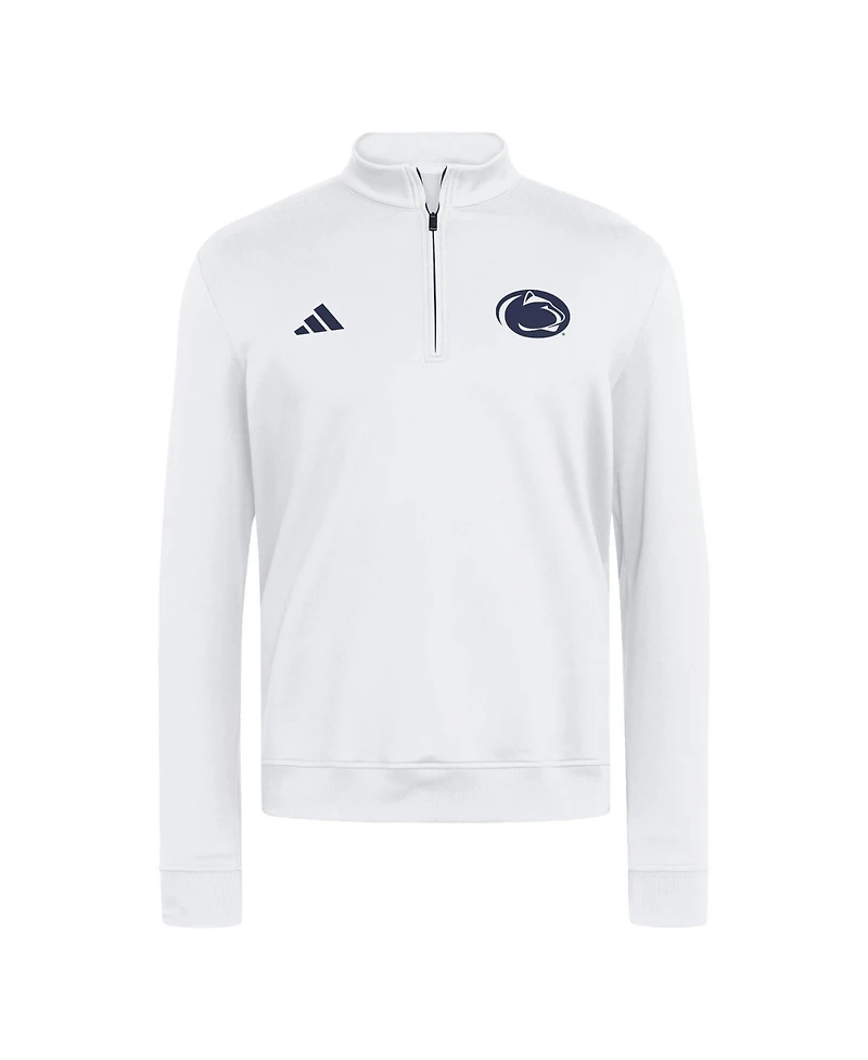 Adidas Men's White Penn State Nittany Lions Ultimate365 Cozy Quarter-Zip Pullover