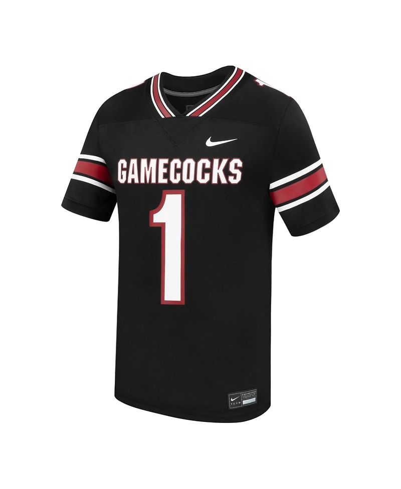 Nike Men's 1 Black South Carolina Gamecocks Alternate Replica Football Jersey