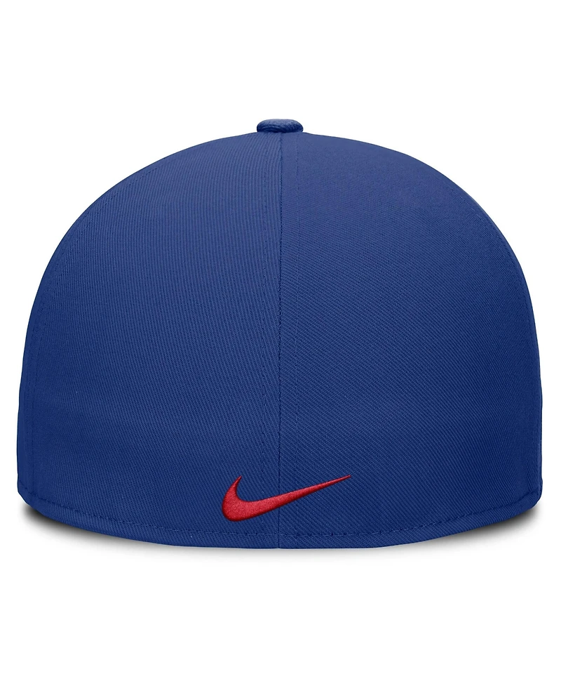 Nike Men's Royal Philadelphia Phillies Wordmark Dri-fit Round Bill True Fitted Hat