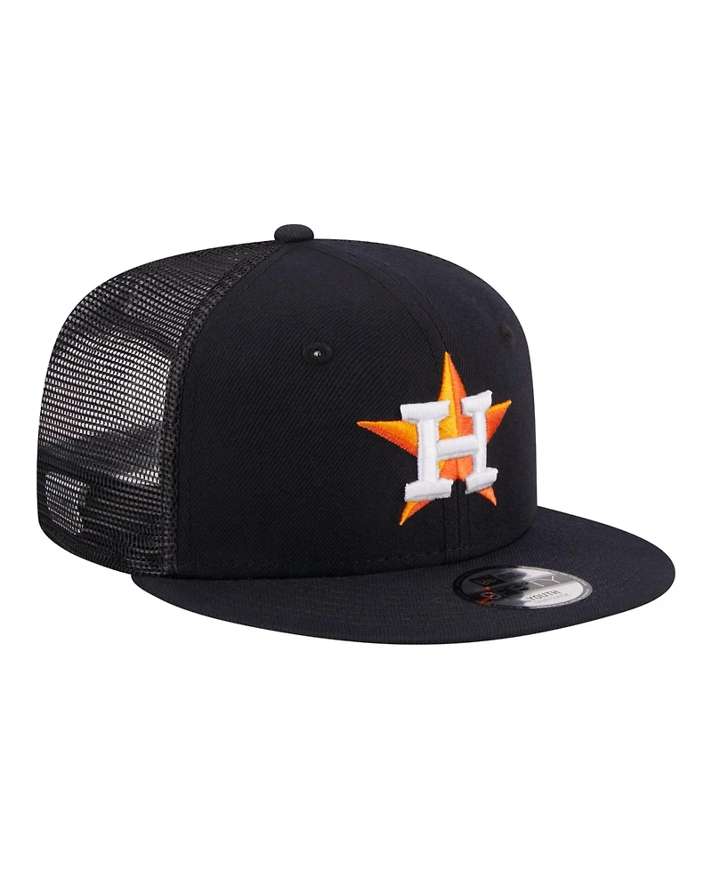 New Era Big Boys and Girls Navy Houston Astros 9FIFTY Trucker Snapback Hat