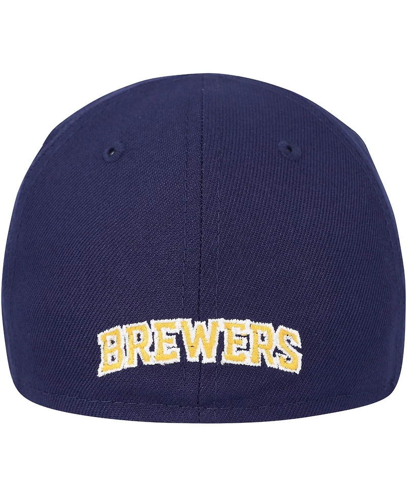 New Era Baby Boys and Girls Navy Milwaukee Brewers My First 59FIFTY Fitted Hat