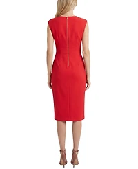 Ny Collection Petite Sleeveless Square Neck Sheath Dress
