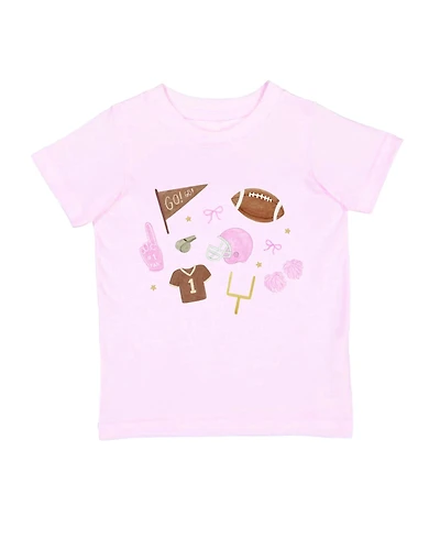 Sweet Wink Baby Girls Game Day Icon Short Sleeve T-Shirt