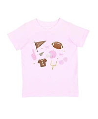 Sweet Wink Baby Girls Game Day Icon Short Sleeve T-Shirt