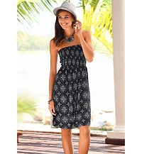 Lascana Women's Patterned Bandeau Dress
