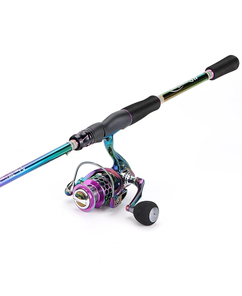 Aofar 2.1/6'10'' Spinning Rod Reel Combo Portable Freshwater Trout