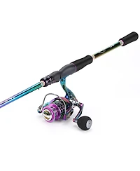 Aofar 2.1/6'10'' Spinning Rod Reel Combo Portable Freshwater Trout