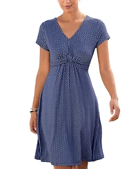 Lascana Women's Short Sleeve Print Dress