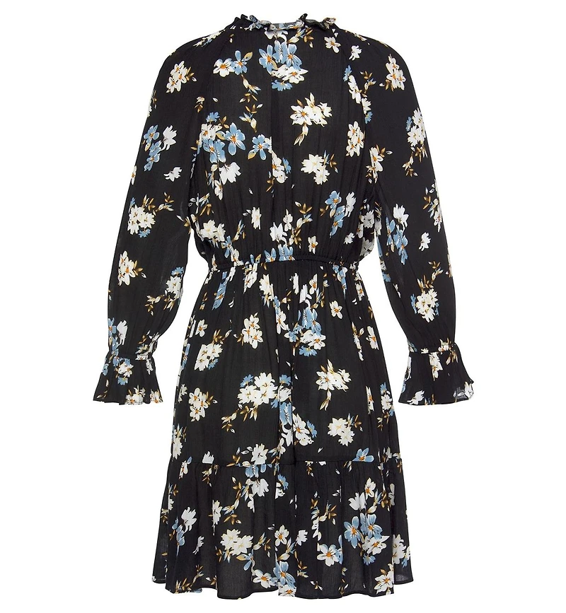 Lascana Women's Ruffle 3/4 Sleeve Dress