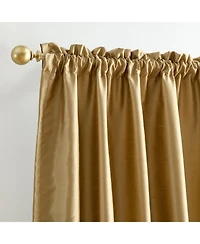 Lenox Imperial Faux Silk Blackout Back Tab/Rod Pocket Window Curtain