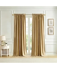 Lenox Imperial Faux Silk Blackout Back Tab/Rod Pocket Window Curtain