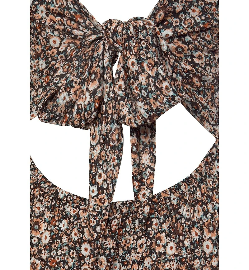 Lascana Women's Floral Bow Detail Dress