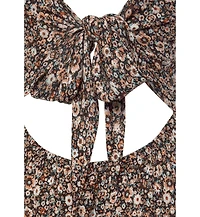 Lascana Women's Floral Bow Detail Dress