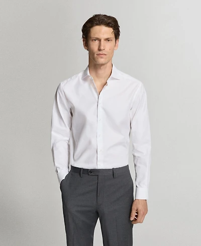 Mango Men's Regular-Fit Cotton Dress Shirt
