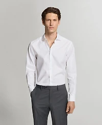 Mango Men's Regular-Fit Cotton Dress Shirt