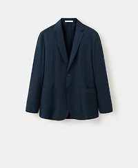 Mango Men's Slim-Fit Linen-Lyocell Blend Suit Blazer