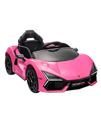 homfan 12v Licensed Lamborghini Revuelto Kids Ride On Car with Dual 25W Motors, Remote Control, Battery Powered Electric Sports Toy for Ages 3 plus