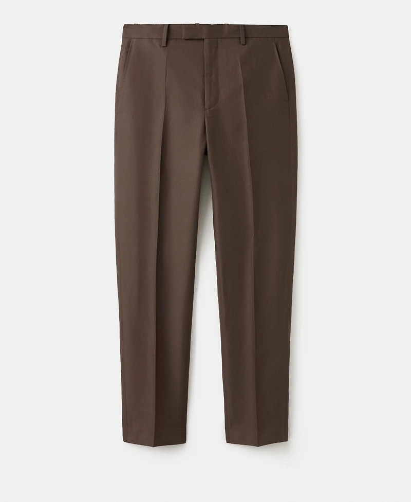 Mango Men's Lyocell-Linen-Blend Suit Pants