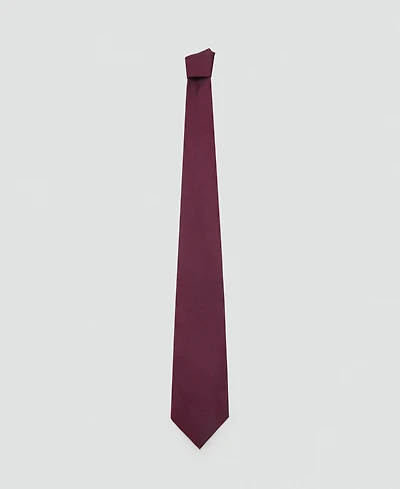 Mango Men's Plain Silk Tie