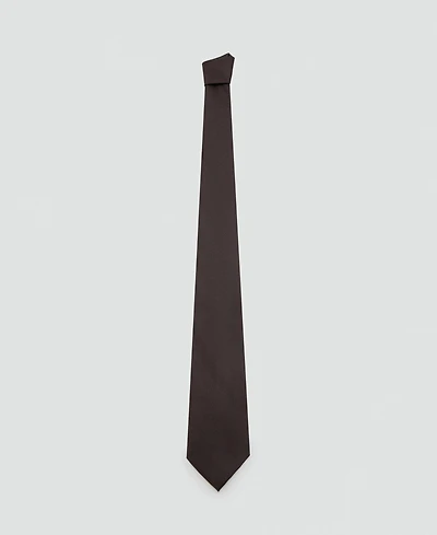 Mango Men's Plain Silk Tie