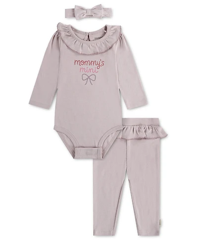 Huggies Baby Girls' Babywear Long-Sleeve Bodysuit, Pants and Headband