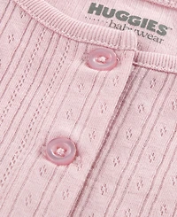 Huggies Baby Girls' Babywear Long-Sleeve Cardigan, Dress and Bloomers, 3-Piece Set