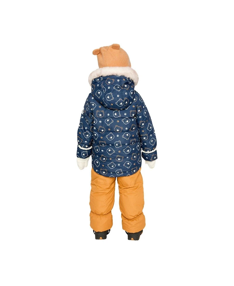 Deux par Toddler Boys ( 2T 3T ) Two Piece Snowsuit Printed Teddy Bears
