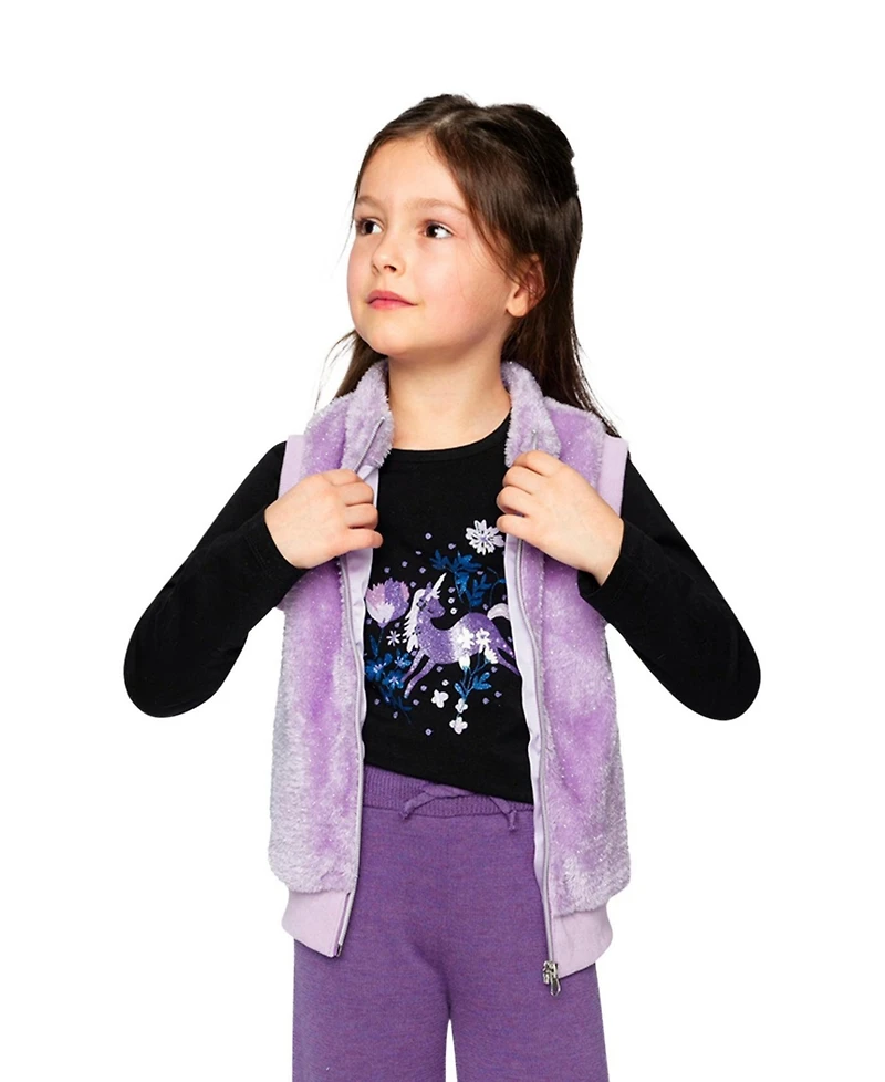 Deux par Deux Little and Big Girl (2T-5T)months Reversible Vest