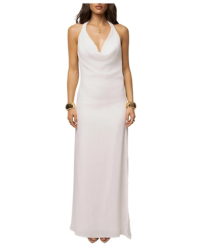Jluxlabel Women's Last Dance Open-Back Halter Maxi Dress