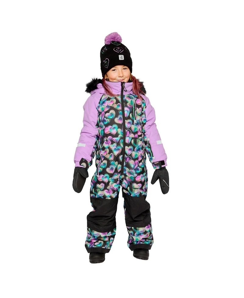 Deux par Toddler Girls ( 2T To 5T ) One Piece Play Snowsuit Heart Print