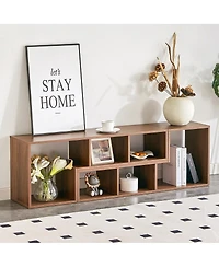 Streamdale Furniture 2-Piece Modular Cube Tv Stand and Media Console 55.1'' x 11.8'' x 17.1