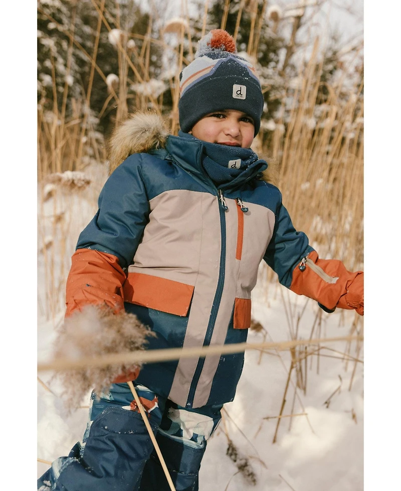 Deux par Toddler Boy (2T-5T) Two Piece Play Snowsuit with Bear Print Pants