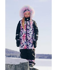 Deux par Little Girls ( 6 to 14 ) One Piece Play Snowsuit Floral Print