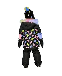 Deux par Little and Big Girl (6-14) Two Piece Play Snowsuit Gummy Bear Print