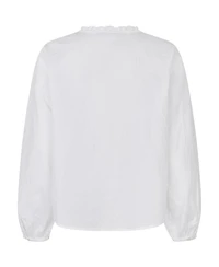 Masai Copenhagen Women's MaIsendre Ruffle Neck Blouse